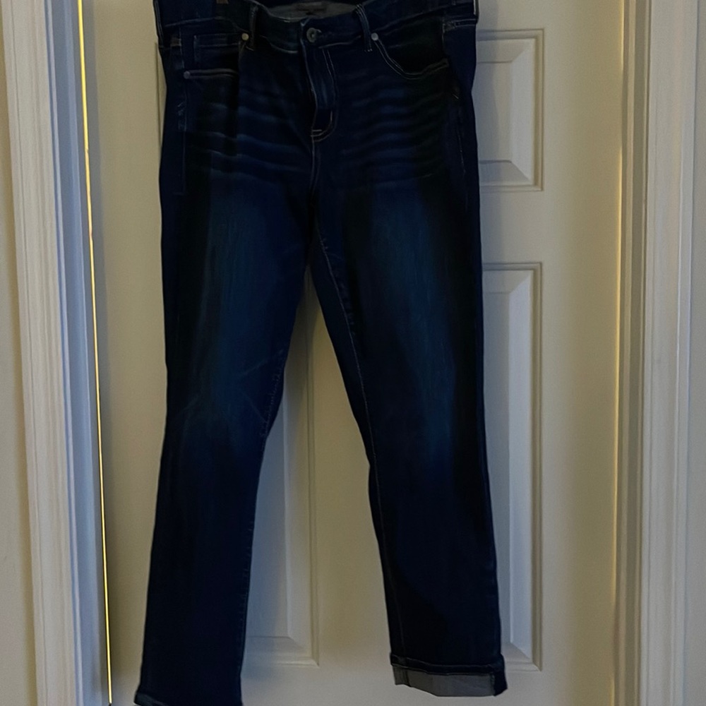 Torrid Vintage Stretch Boyfriend Straight Dark Blue Jeans